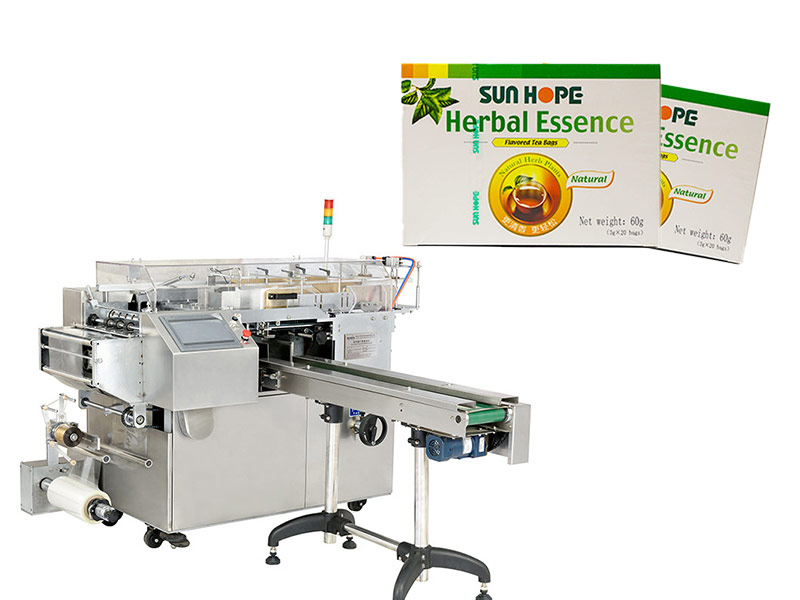 Ceylon tea cellophane box wrapping machine packaging machine