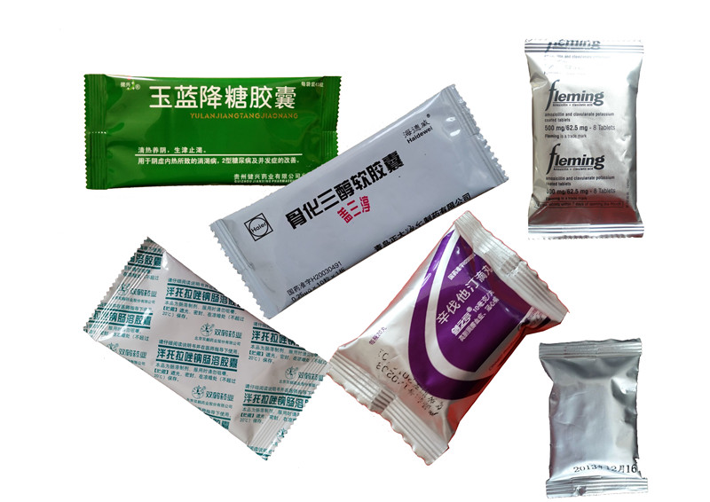 Drug plate automatic pillow type packaging machine
