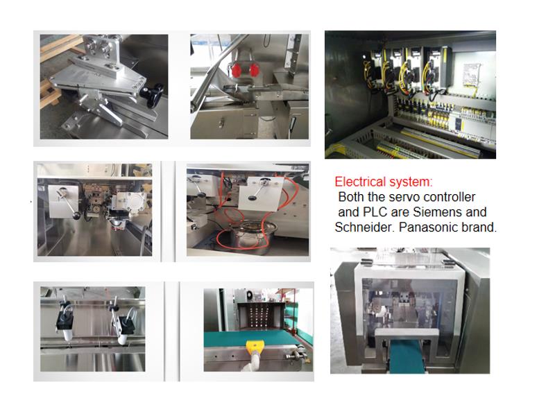 Pillow type bag flow wrapping machine