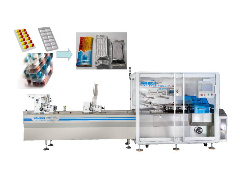 Drug plate automatic pillow type packaging machine