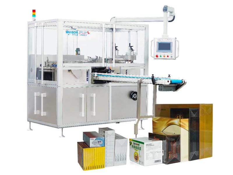 Super speed cellophane wrapping machine