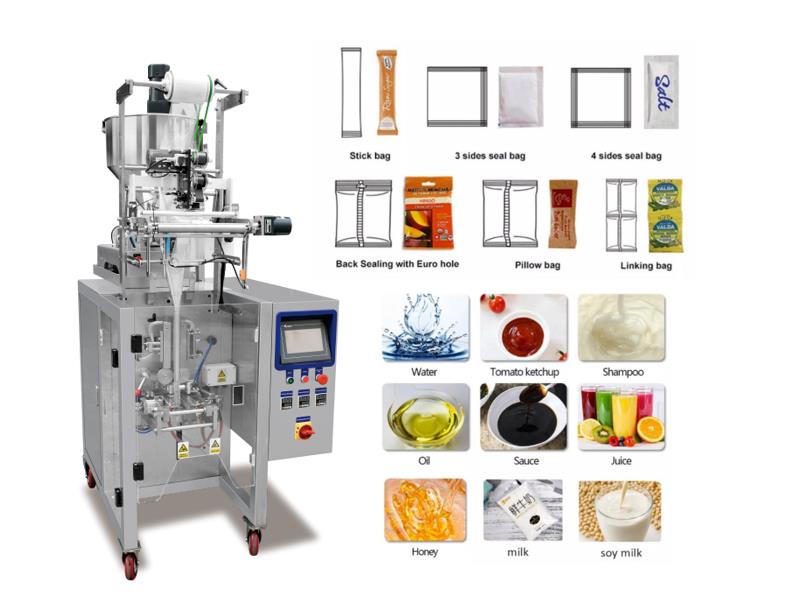 Automatic liquid paste sachet water bag filling sealing packing machine