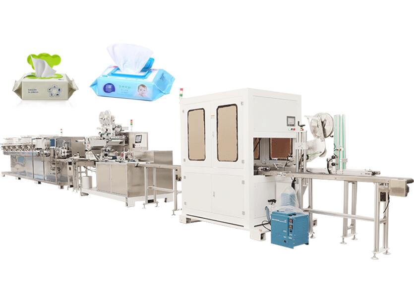 Automatic nonwoven fabric wet wipes making machine production line