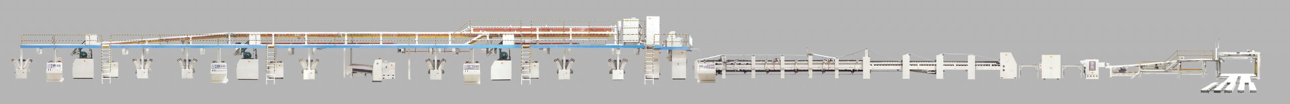 China factory 3 5 7 layer corrugated carton cardboard sheet making machine