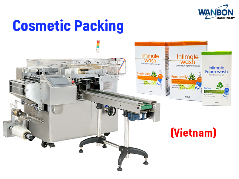 Cosmetics BOPP Overwrapping Machine Cellophane Packing WBG CY380