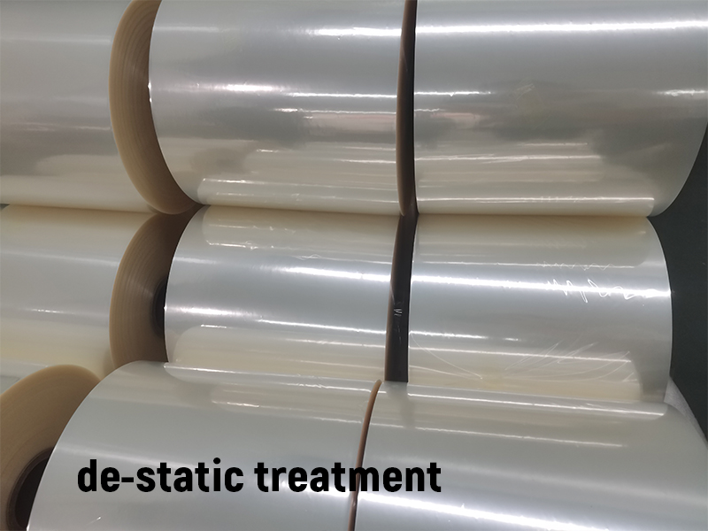 bopp pvc de-static treatment