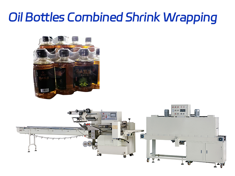 Oil Bottles Combined Shrink Wrapping Machine
