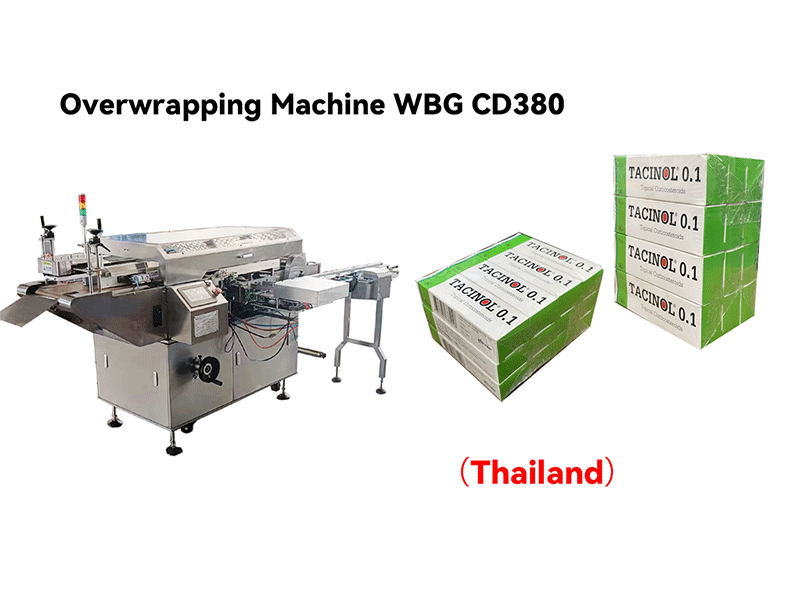 Pharmaceutical Products Bundle Wrapping Machine WBG CD380 (Mirror Image Type)