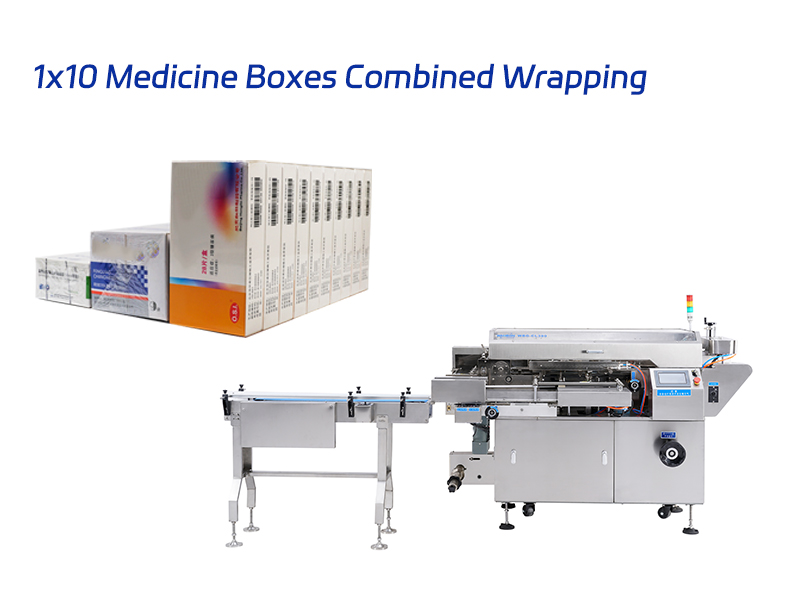 1×10 Medicine Boxes Combined Wrapping Machine WBG CL380