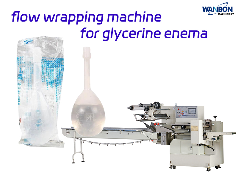 Flow Wrapping Machine for Pharma Product: Glycerine Enema